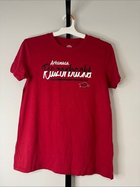 Rivalry Threads Women's Red Arkansas Razorbacks Tee Small S (4/6) New NWT